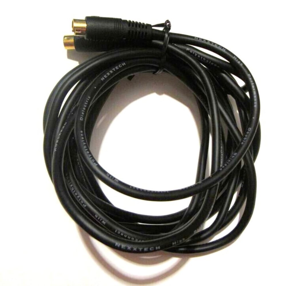 Lot 15 Nexxtech 12ft High Performance Double Shielded S-Video Gold-Plated Cable